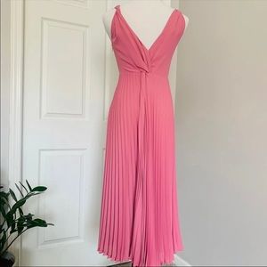 NWT Vince Twist Front Pleated Midi Dress!